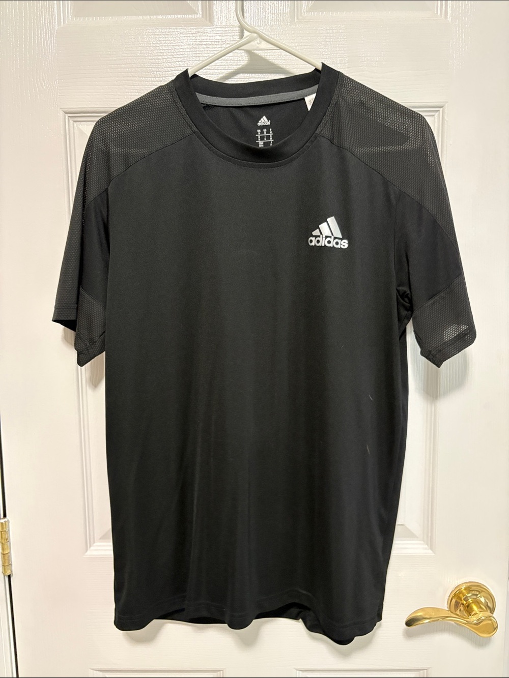 adidas Black Short-Sleeve Athletic Tee